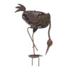 Pássaro Tropical 2 com estaca (28x12x50cm) - bronze