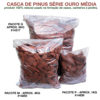Casca de Pinus Média Série Ouro para Forração