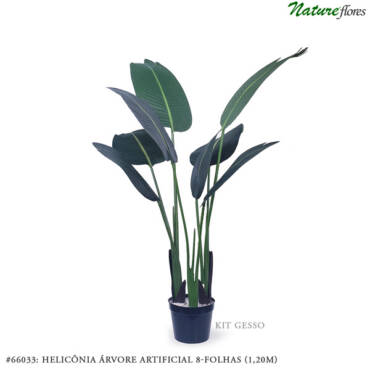 Helicônia Verde Árvore Artificial (1,20m)