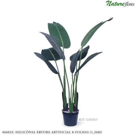 Helicônia Verde Árvore Artificial (1,20m)