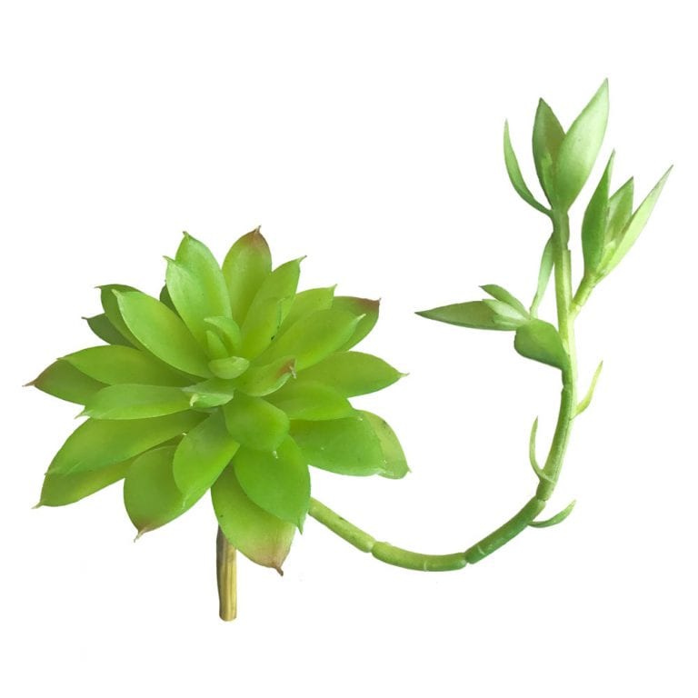 Agave Mini com broto artificial (suculenta 13cm) - verde