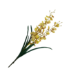 Orquídea Chuva de Ouro artificial com folhas (Buque 50cm)