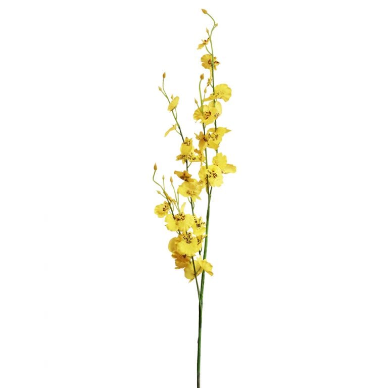 Orquídea Chuva de Ouro Amarelo Flor Artificial (90cm)