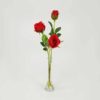 Botão de Rosa Galho de Flor Artificial (53cm)