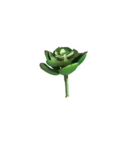 Rosa de Pedra Mini Suculenta Artificial (7cm) - verde