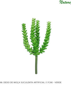 #65098: Dedo de Moça Suculenta Artificial (25cm) - Verde