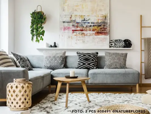 (2) Philo Planta Artificial Pendente (1,00m)