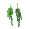 Colar-de-Pérolas Suculenta Verde Pendente Artificial (37cm)