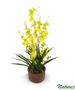 Arranjo de Flor Chuva de Ouro Artificial em Vaso (60cm)