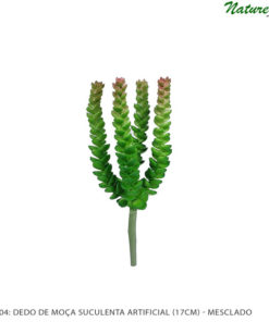 #65104: Dedo de Moça Suculenta Artificial (25cm) - mesclado