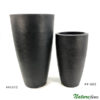 Vaso Grafiato Cônico Preto