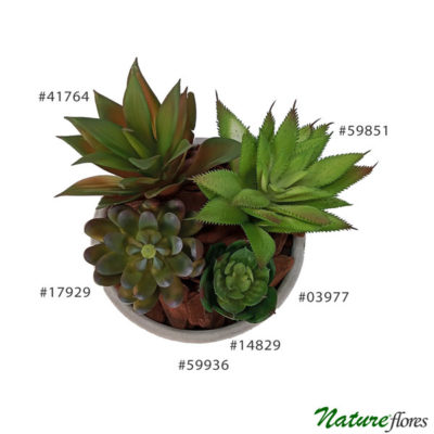 #59936: Vaso Cimento Redondo Cinza Soria (14x7cm)