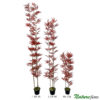Bambu Áurea Vermelho 3 hastes Árvore Semi-Artificial