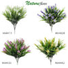 Mini Lirio Pick Flor Artificial acompanha Seis Hastes individuais de arame maleável com aproximadamente 27 cm de altura.