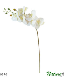 #60376: Orquídea Branca Phalaenopsis em Silicone 6F (94cm)