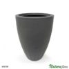 Vaso Cone Frisado Poli (37x50cm) - Chumbo