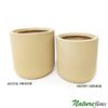 #65197: Vaso Poli Cilindro Areia (34x34cm) #65234: Vaso Poli Cilindro Areia (39x39cm)