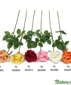 Galho de Rosa Flor Artificial 1F (70cm)