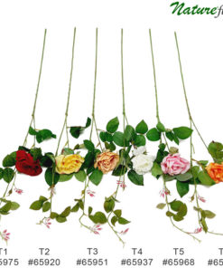 Galho de Rosa Flor Artificial 1F (90cm)