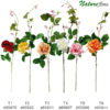 Galho de Rosa Flor Artificial 1F (90cm)