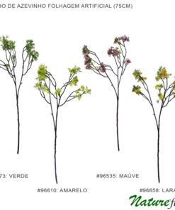 Galho Azevinho Folhagem Artificial (75cm)