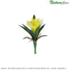 #42051: Bromélia Mini em Silicone Planta Artificial (22cm) - amarelo