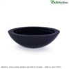 #02215: Vaso Dixie Barca em Polietileno – Preto (49x20x18cm)