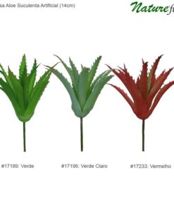 Babosa Aloe Suculenta Artificial (14cm)