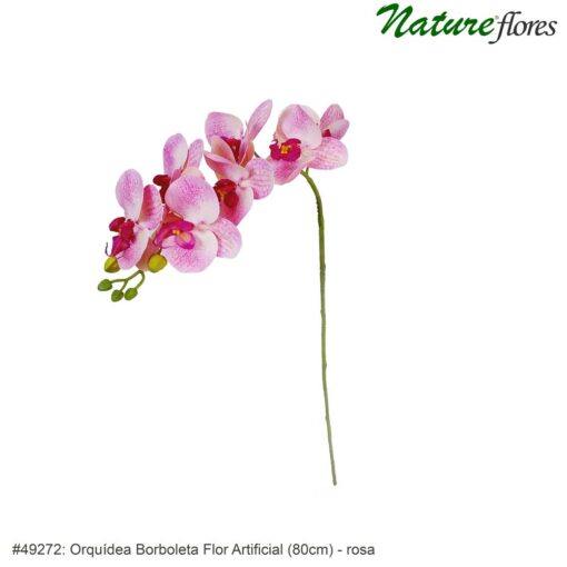 #49265: Orquídea Borboleta Flor Artificial (80cm) - maúve