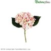 #91745: Hortênsia Galho Floral Artificial (34cm) - rosa
