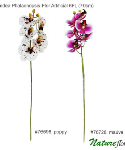 Orquídea Phalaenopsis Flor Artificial 6FL (70cm)