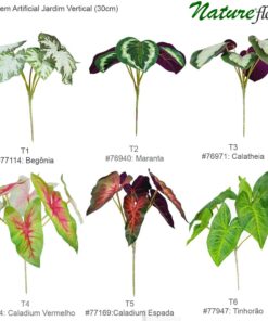 Folhagem Artificial Jardim Vertical Misto (30cm)