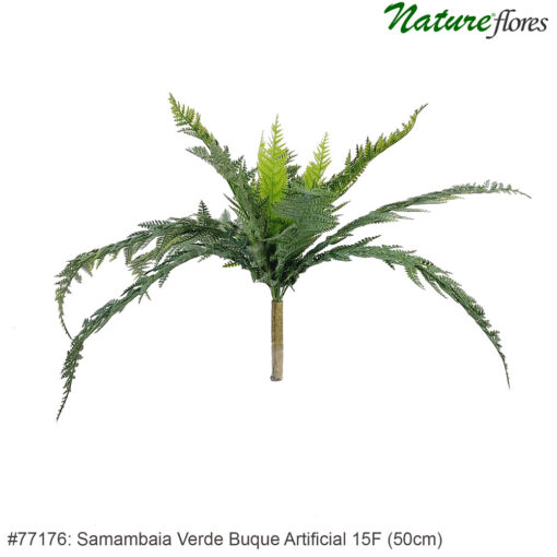 Samambaia Verde Buque Artificial 15F (50cm)