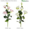 Lisianthus Galho Floral Artificial (80cm)