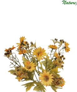 #82866: Margarida Buquê Flor Artificial 7H (32cm) - laranja