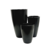 Vaso Pérola Cônico Preto (40 - 70 cm)