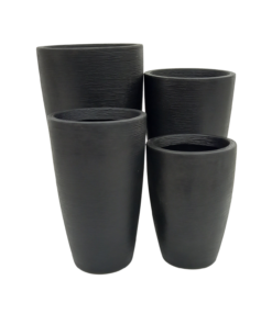 Vaso Grafiato Cônico Preto (40 - 70 cm)