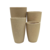 Vaso Grafiato Cônico Bege