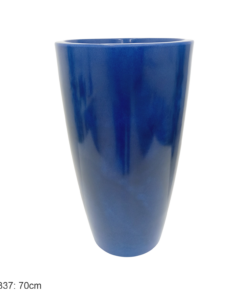 #01337: Vaso Pérola Cônico Azul Royal 4 (70cm)