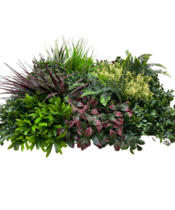 Placa Folhagem Premium UV Jardim Vertical Artificial (50x50cm)