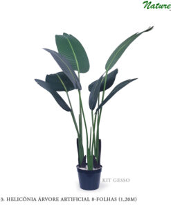 Helicônia Verde Árvore Artificial (1,70m)