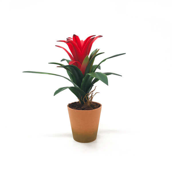 Bromélia em Silicone Planta Artificial (48cm) - Imagem 4