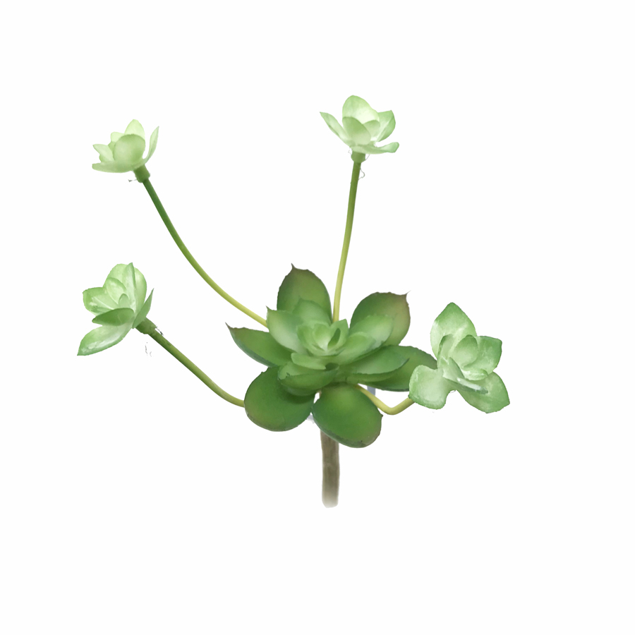 Rosa de Pedra Mini Artificial com Broto (8cm) - Imagem 2