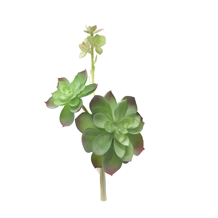 Rosa de Pedra Artificial com Broto (26cm) - Imagem 2