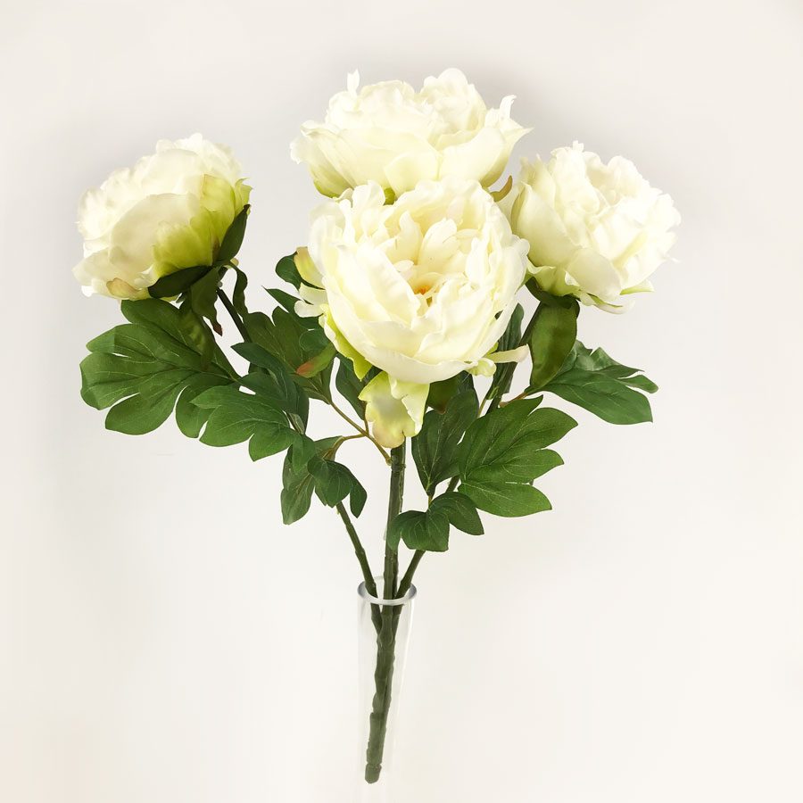 Peónia Buquê Floral Artificial 5FL (48cm) - Imagem 5