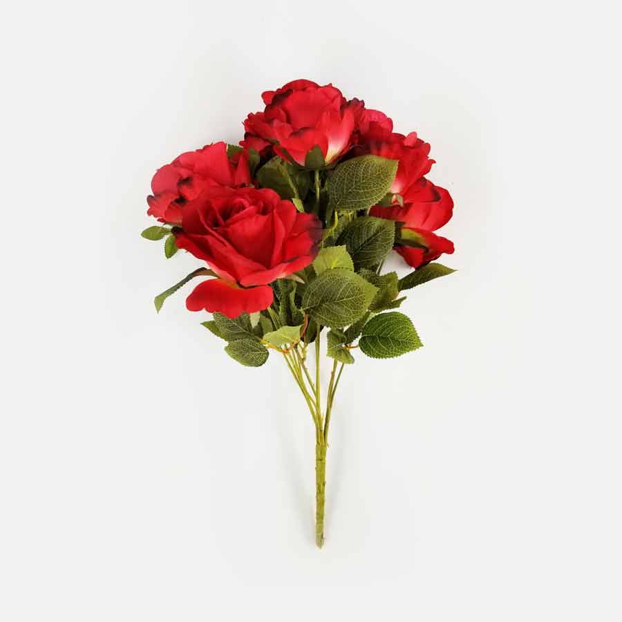 Buquê de Rosas Vermelhas Artificial 10FL (50cm) - Imagem 4