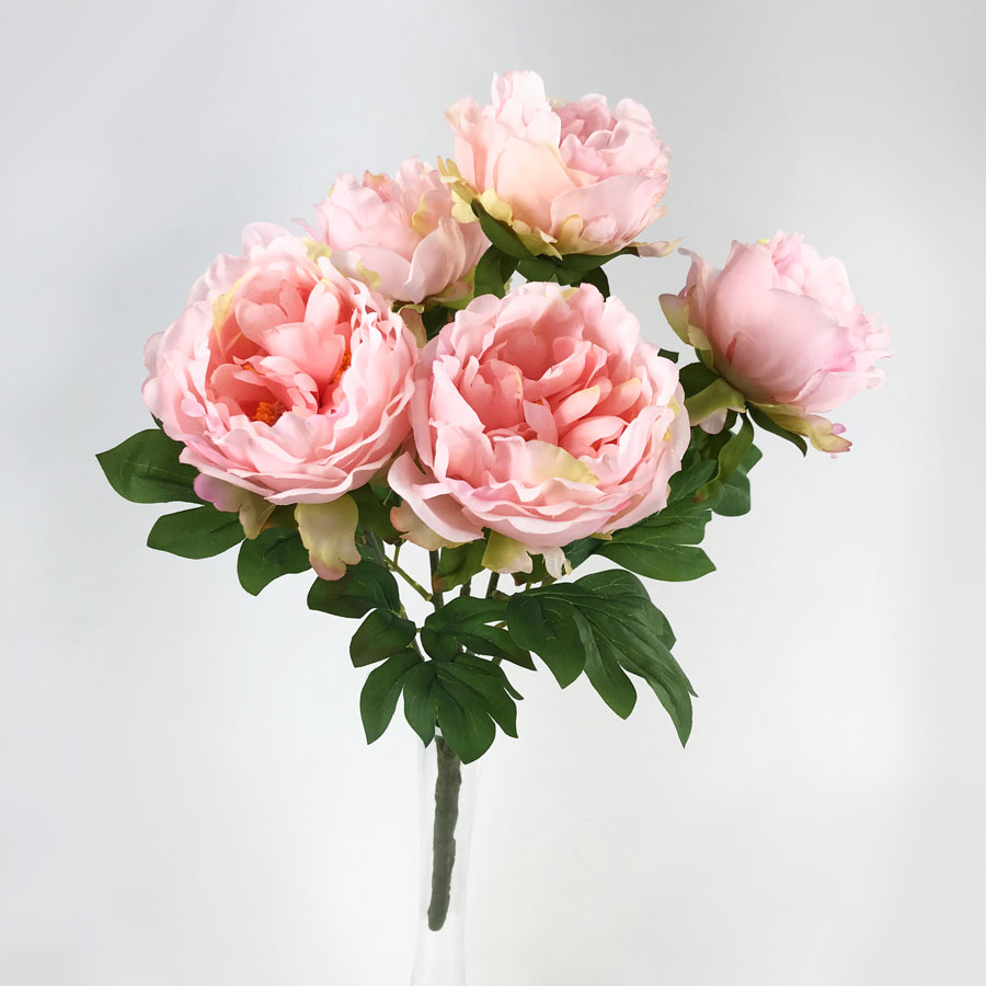 Peónia Buquê Floral Artificial 5FL (48cm) - Imagem 7