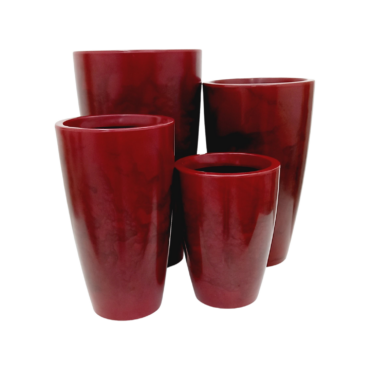 Vaso Pérola Cônico Vermelho (40 - 70 cm)