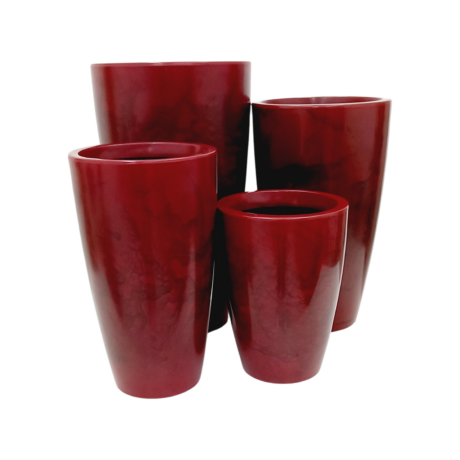 Vaso Pérola Cônico Vermelho (40 - 70 cm)