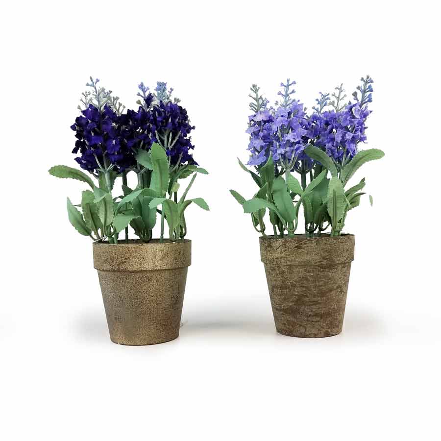 Vaso de Lavanda Arranjo Artificial (20cm) - Imagem 3